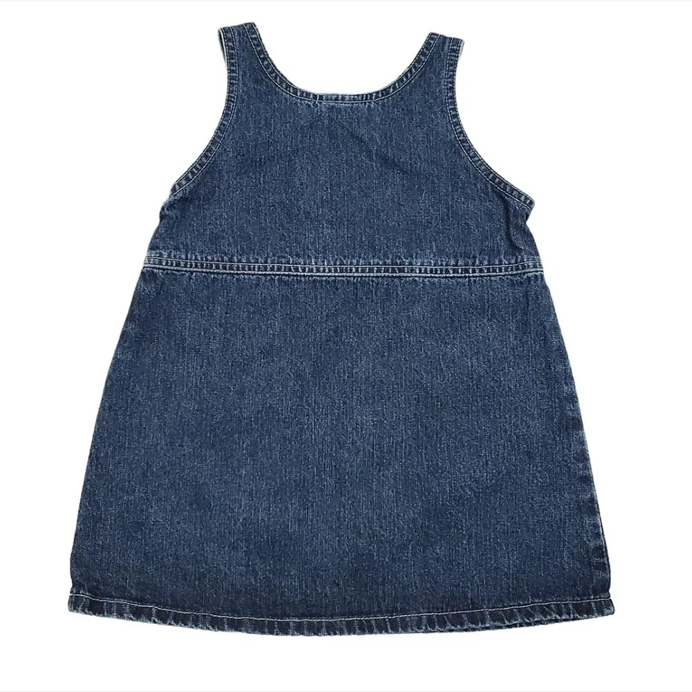 Oshkosh B'gosh Girl Denim Jumper Dress 24 Months Embroidery Blue Canada …